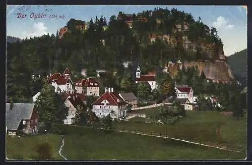 AK Oybin, Ort am Fusse des Berges