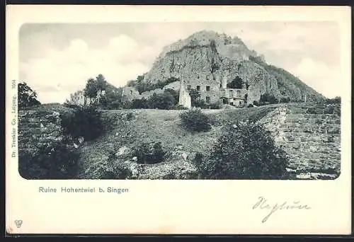 AK Singen / Hohentwiel, Ruine Hohentwiel