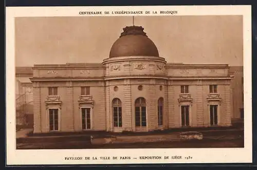 AK Liége / Lüttich, Exposition internationale 1930, Pavillon de la Ville de Paris
