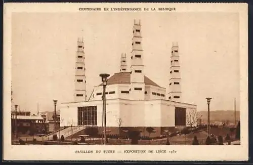 AK Liège, Exposition 1930, Pavillon du Sucre