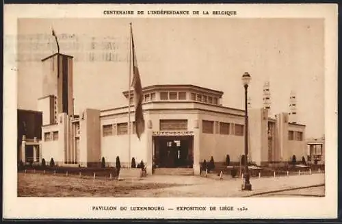 AK Liége, Exposition 1930, Pavillon du Luxembourg