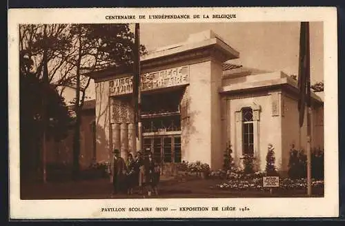 AK Liege, Exposition 1930, Pavillon Scolaire