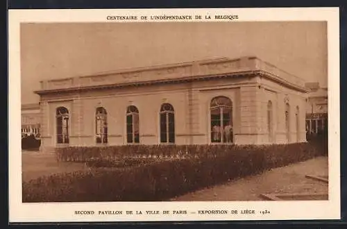 AK Liége / Lüttich, Exposition internationale 1930, Second Pavillon de la Ville de Paris