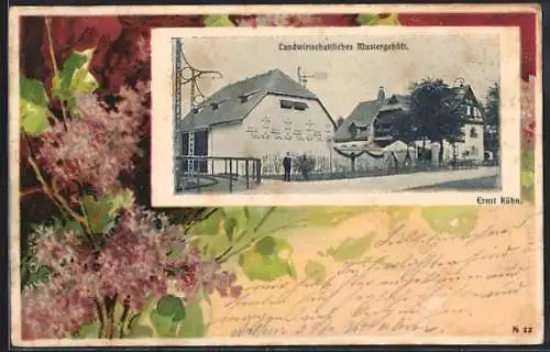 AK Dresden, Deutsche Bau-Ausstellung 1900, Landwirtschaftliches Mustergehöft