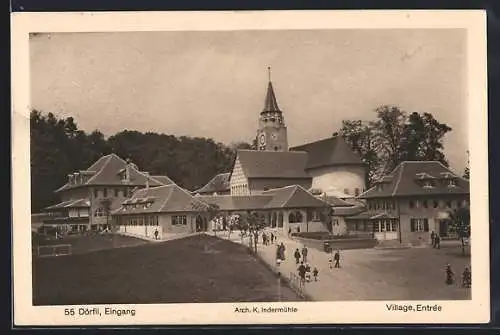 AK Bern, Landesausstellung 1914, Dörfli-Eingang