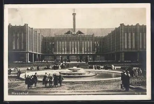 AK Köln, Pressa 1928, Blick zum Messehof, Ausstellung