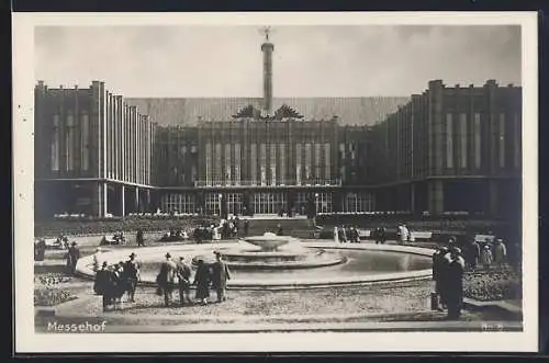 AK Köln, Pressa 1928, Blick zum Messehof, Ausstellung