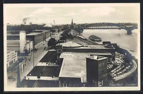 AK Düsseldorf, Blick auf die Gesolei-Ausstellung, 1926