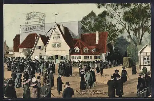 AK Bruxelles / Brüssel, Exposition universelle 1910, Restaurant Düsseldorf