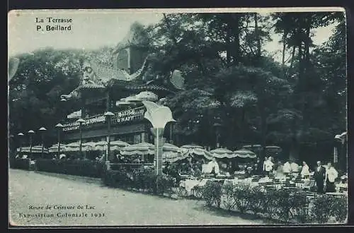 AK Paris, Exposition Coloniale 1931, Route de Ceinture du Lac, La Terrasse