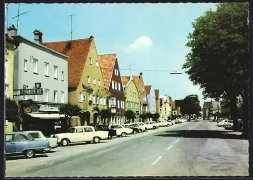 AK Erding, Strassenpartie mit Geschäften
