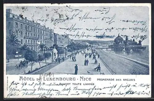 AK Nice, hôtel de Luxembourg, promenade des Anglais