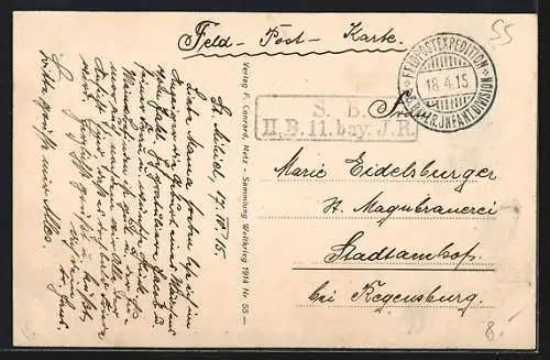 AK St. Mihiel, Exerzierende Soldaten vor dem Bürgermeisteramt