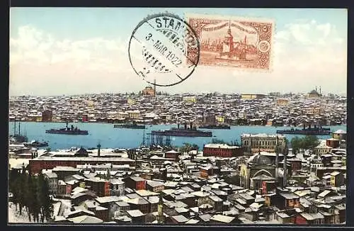 AK Constantinople, Stamboul sous la neige