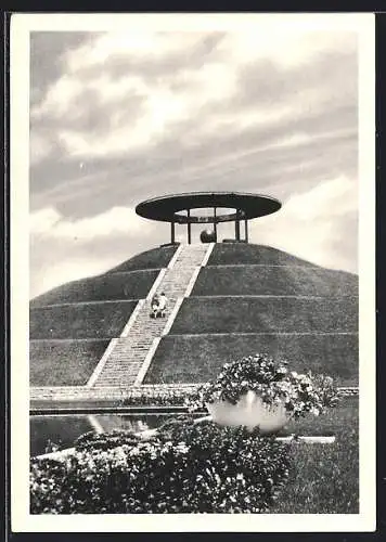 AK Berlin-Lichterfelde, Lilienthal-Gedenkstätte am Karpfenteich