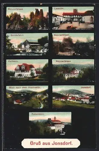 AK Kurort Jonsdorf, versch. Ansichten