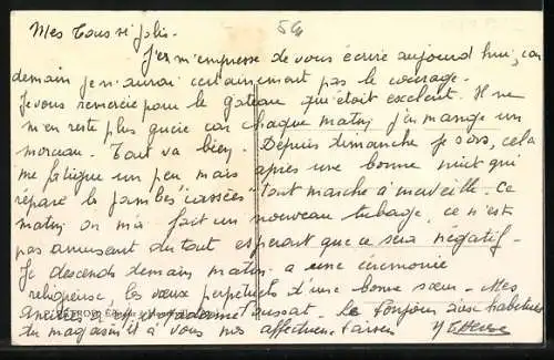 Künstler-AK Hauteville, Une Cure, le depart et le retour