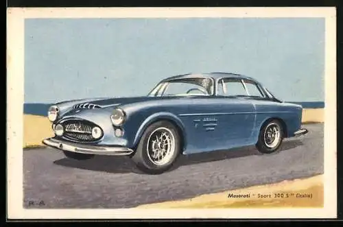 AK Auto, Maserati Sport 300 S in Himmelblau
