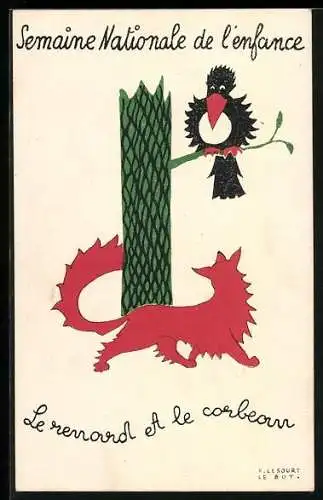 AK Kinderfürsorge, Semaine Nationale de l`enfance, Le renard et le corbeau