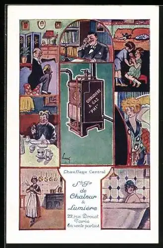 AK Chaleur & Lumiere, Chaudiere a Gaz Phi, Gazofen, Wohnhaus