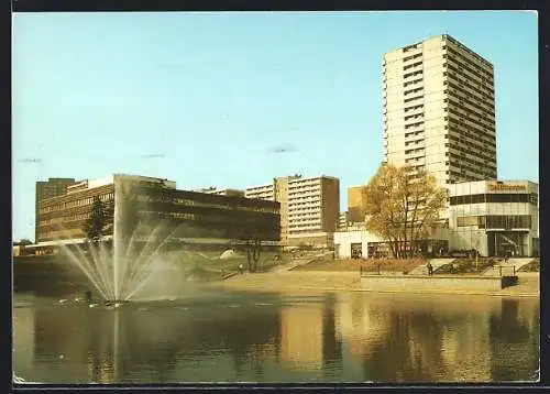 AK Berlin-Lichtenberg, Blick über Fennpfuhl auf Wohngebiet am Anton-Saefkow-Platz