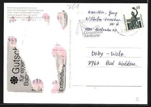 AK Karlsruhe, Kernforschungszentrum, Fliegeraufnahme