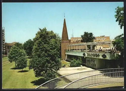 AK Cottbus, Cafe am Stadttor und Kirche