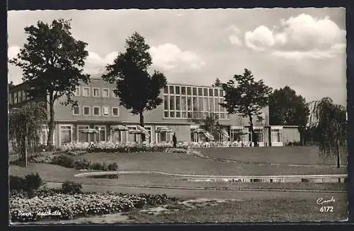 AK Düren /Rhld., Stadthalle mit Anlagen