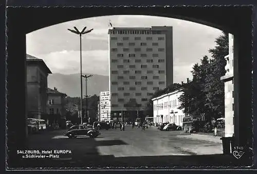 AK Salzburg, Hotel Europa und Südtiroler Platz
