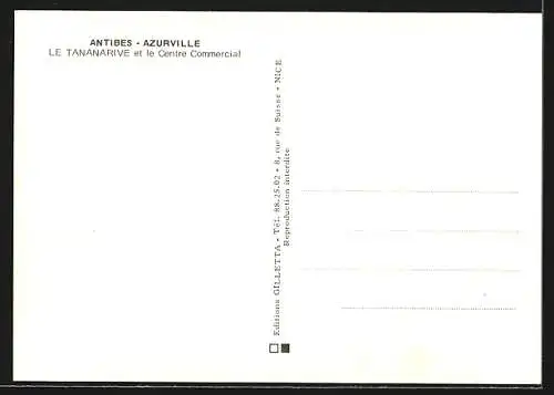 AK Antibes, Azurville, Le Tananarive et le Centre Commercial