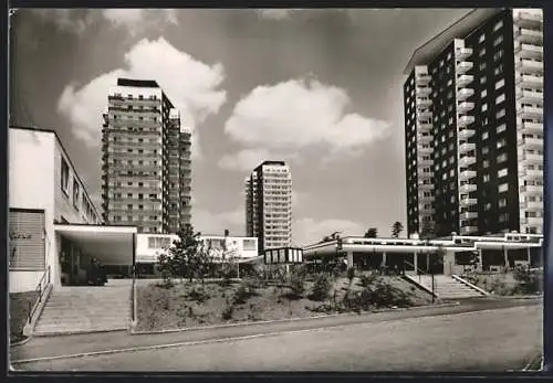 AK Ulm /Donau, Partie in Eselsberg, Hochhaus