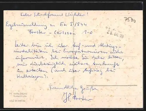 AK Karlsruhe, Partie in der Kaiserstrasse, Strassenbahn