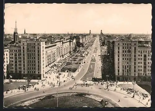 AK Berlin, Blick in die Stalinallee