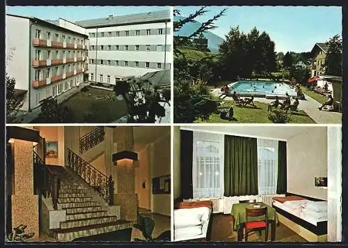 AK Bad Ischl, Kur- u. Erholungsheim des OÖ. Kriegsopferverbandes, mit Innenansichten