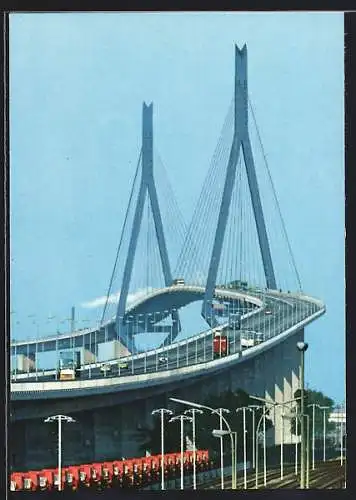 AK Hamburg, Blick auf die Köhlbrandhochbrücke