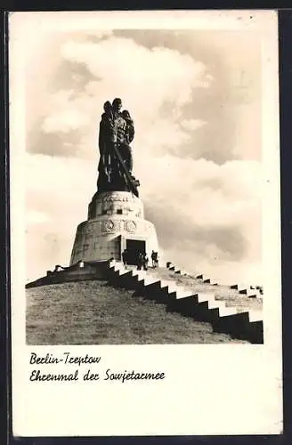 Leporello-AK Berlin-Treptow, Ehrenmal der Sowjetarmee