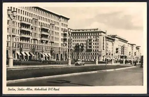 AK Berlin, Wohnblock D-E Nord in der Stalin-Allee