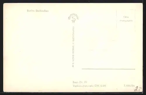 AK Berlin-Stalinallee, Strassenpartie am HO-Cafe Warschau