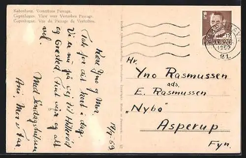 AK Kobenhavn, Vesterbros Passage, Strassenbahn