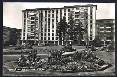 AK Zürich, Neuer Kantonsspital, Westbau
