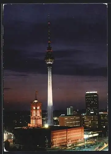 AK Berlin, Fernseh- und UKW-Turm der Deutschen Post