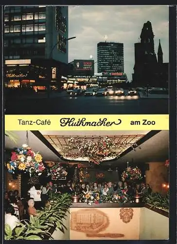 AK Berlin-Charlottenburg, Tanz-Café Huthmacher am Zoo, Hardenbergstrasse 29d
