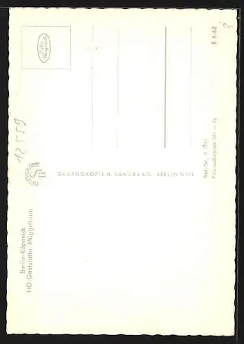 AK Berlin-Köpenick, HO-Gaststätte Müggelturm