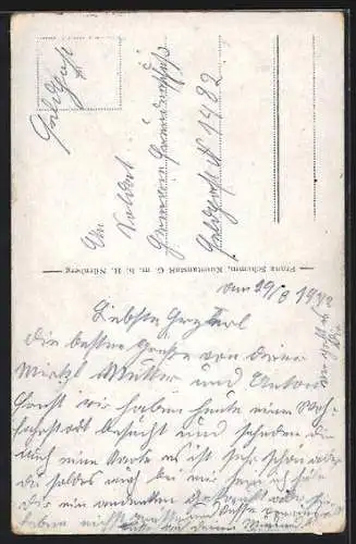 AK Maria Taferl, Schwalbe mit Brief über dem Ort