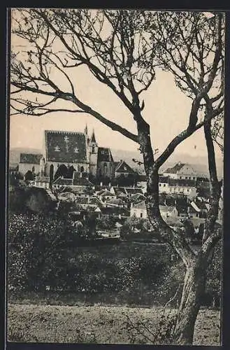 AK Eggenburg /N.-Oest., Blick über die Dächer