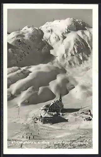 AK St. Christoph a. A., Ortsansicht im Schnee