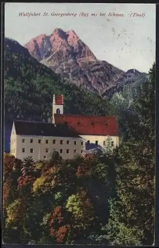AK Stans, St. Georgenberg, Wallfahrt auf einem Berg