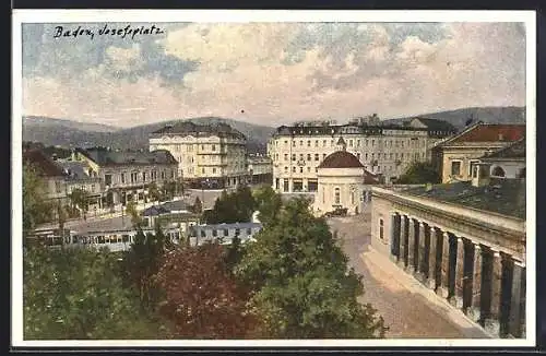 AK Baden, Blick zum Josefsplatz