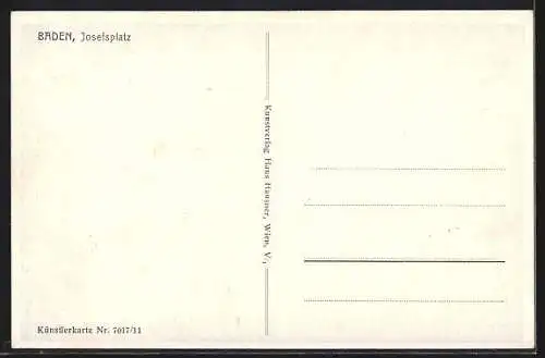 AK Baden, Blick zum Josefsplatz