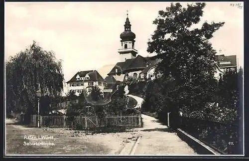 AK Aalen i. Württ., Weg zur Salvatorkirche
